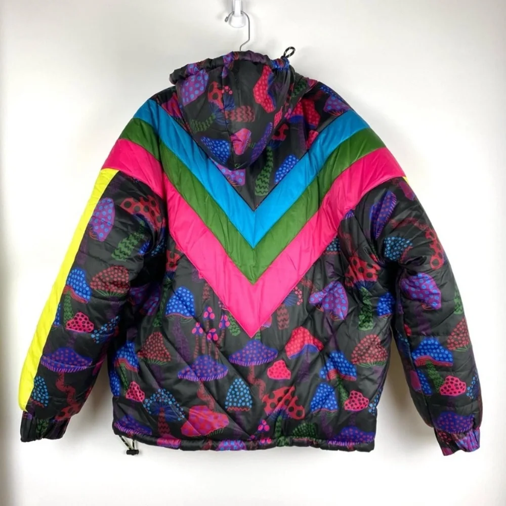 FARM Rio Colorful Patterned Puffer Jacket - Picture 8 of 9